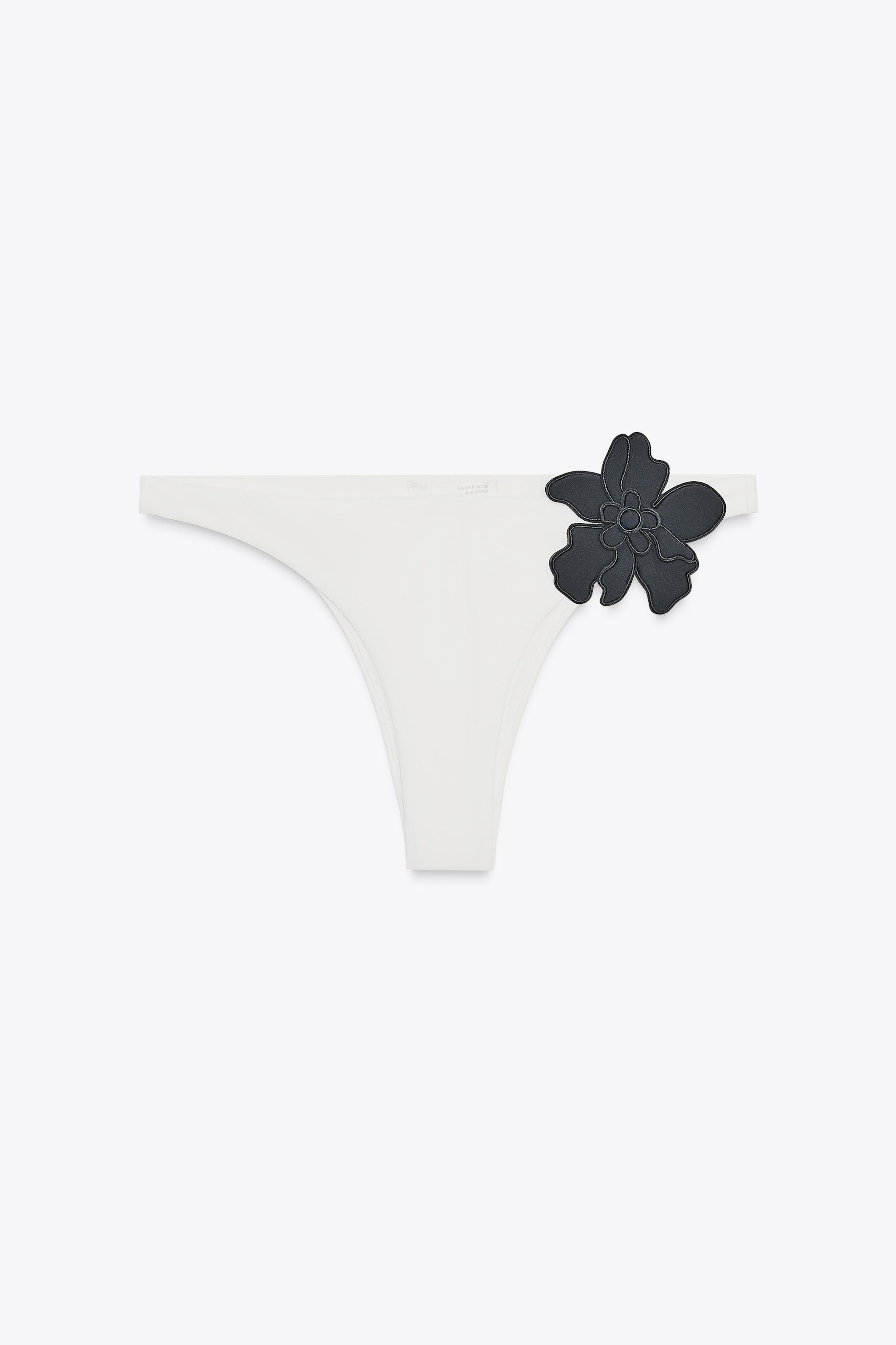FLORAL BIKINI BOTTOMS | Zara UK