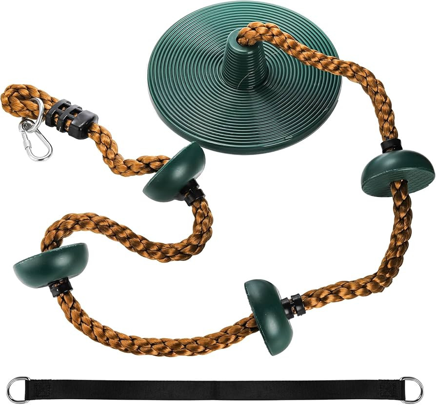 ZENFUN Climbing Rope with Platforms for Kids, Tree Swing with Climbing Rope and Platforms Disc, S... | Amazon (US)