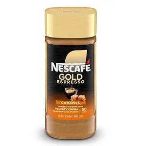 Nescafe Gold Espresso Caramel Flavored Instant Coffee, 3.5 Oz 3.35 oz | Amazon (US)