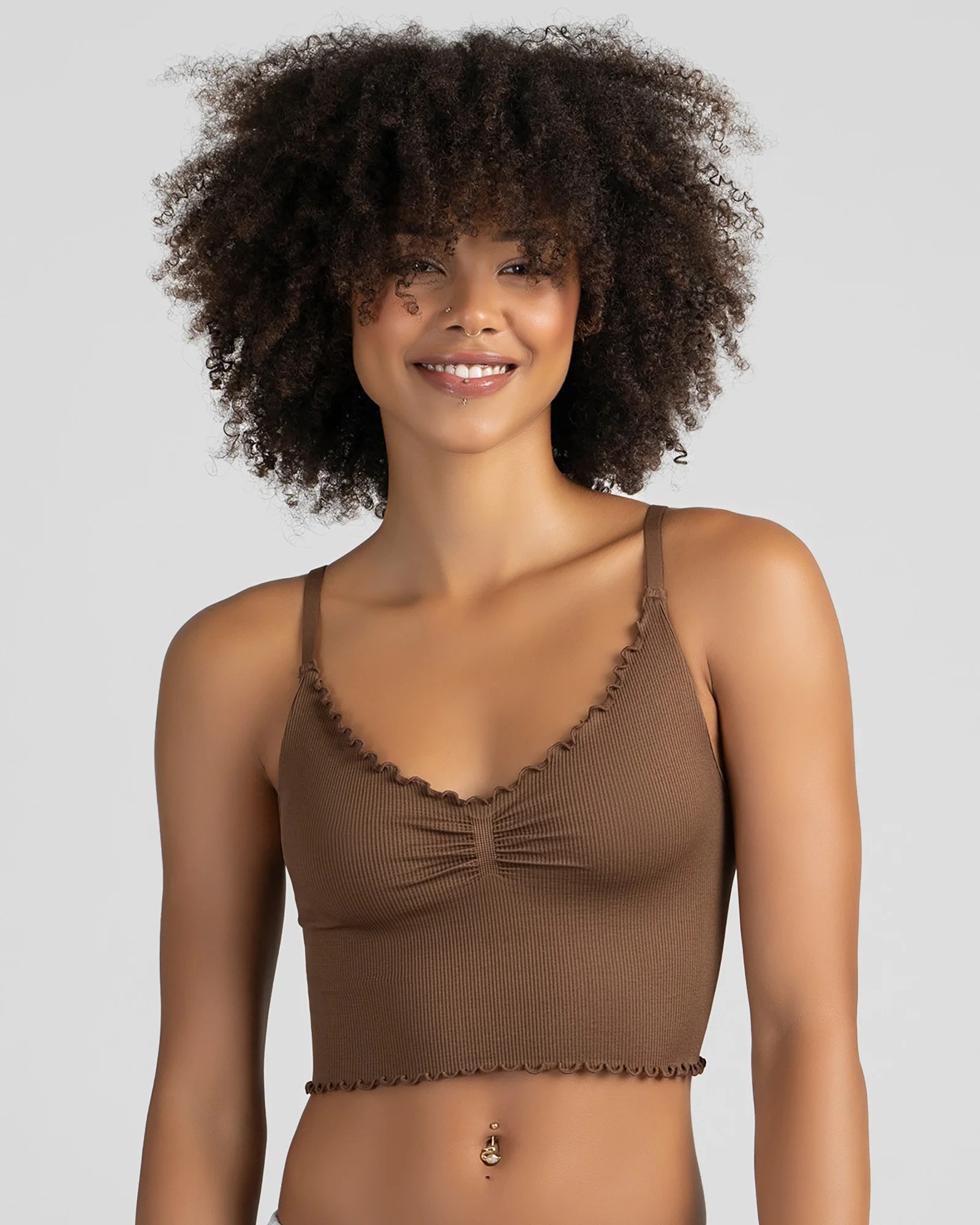 No Boundaries Women's Ruffle Cami, Size XS-3XL | Walmart (US)