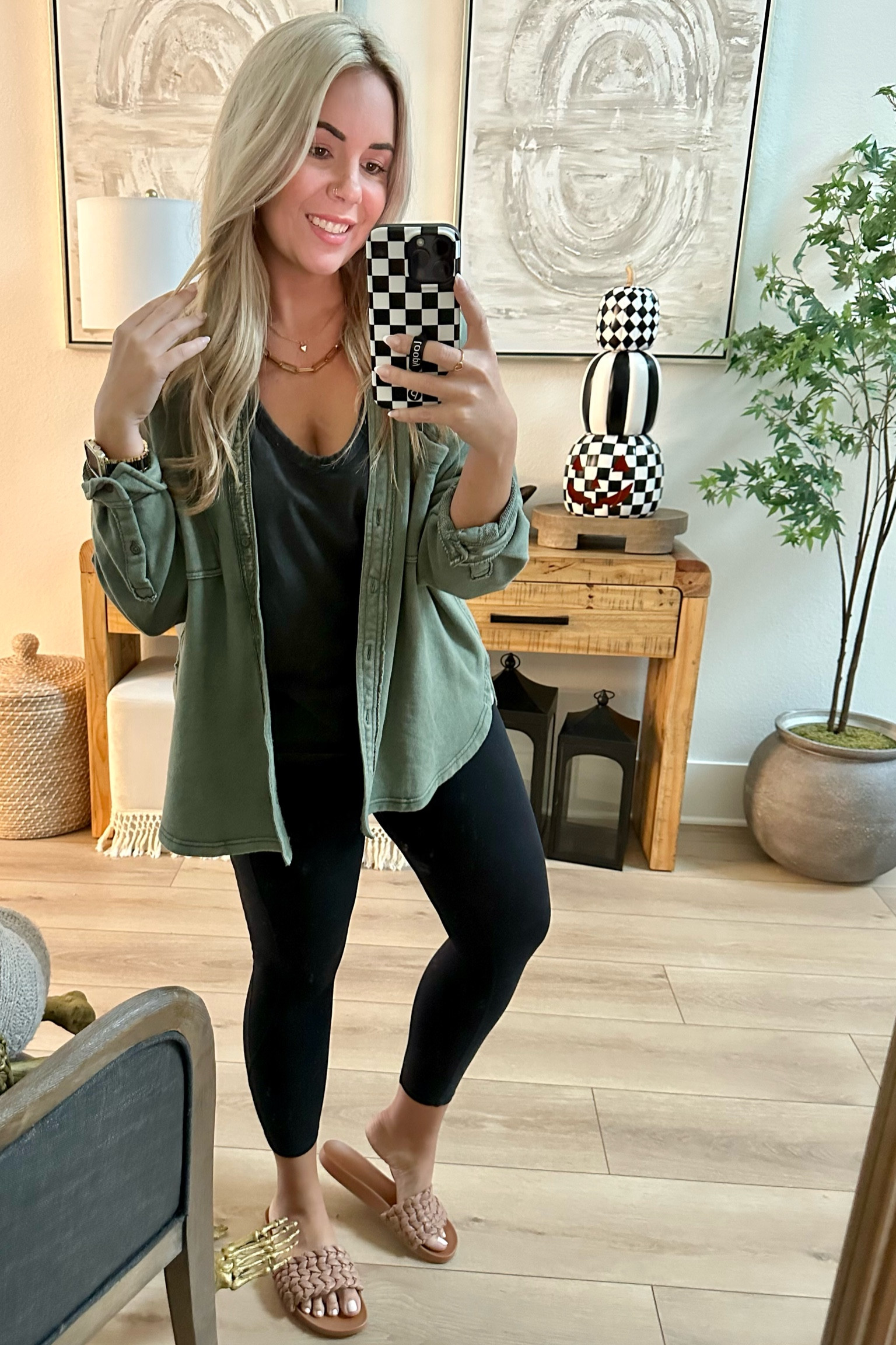 Sized down in the shacket! I have it in 2 colors and love it. Also linked my new Victoria Emerson paper lip necklace! 

#LTKGiftGuide #LTKmidsize #LTKHolidaySale