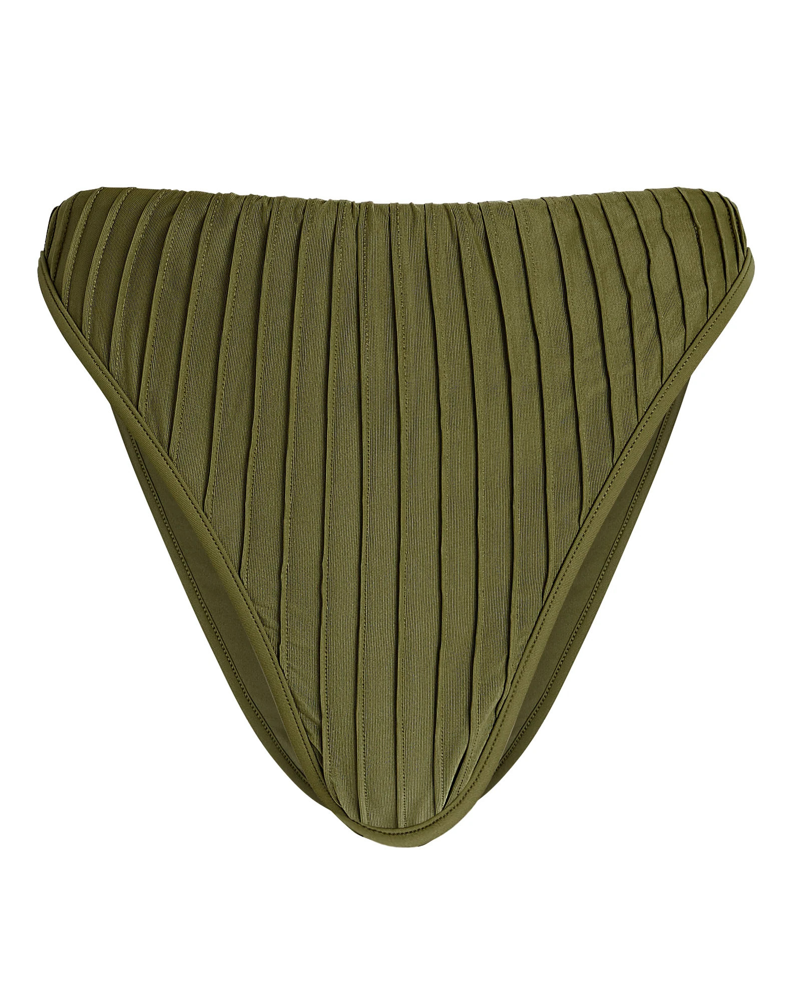 Gara Pleated High-Rise Bikini Bottoms | INTERMIX
