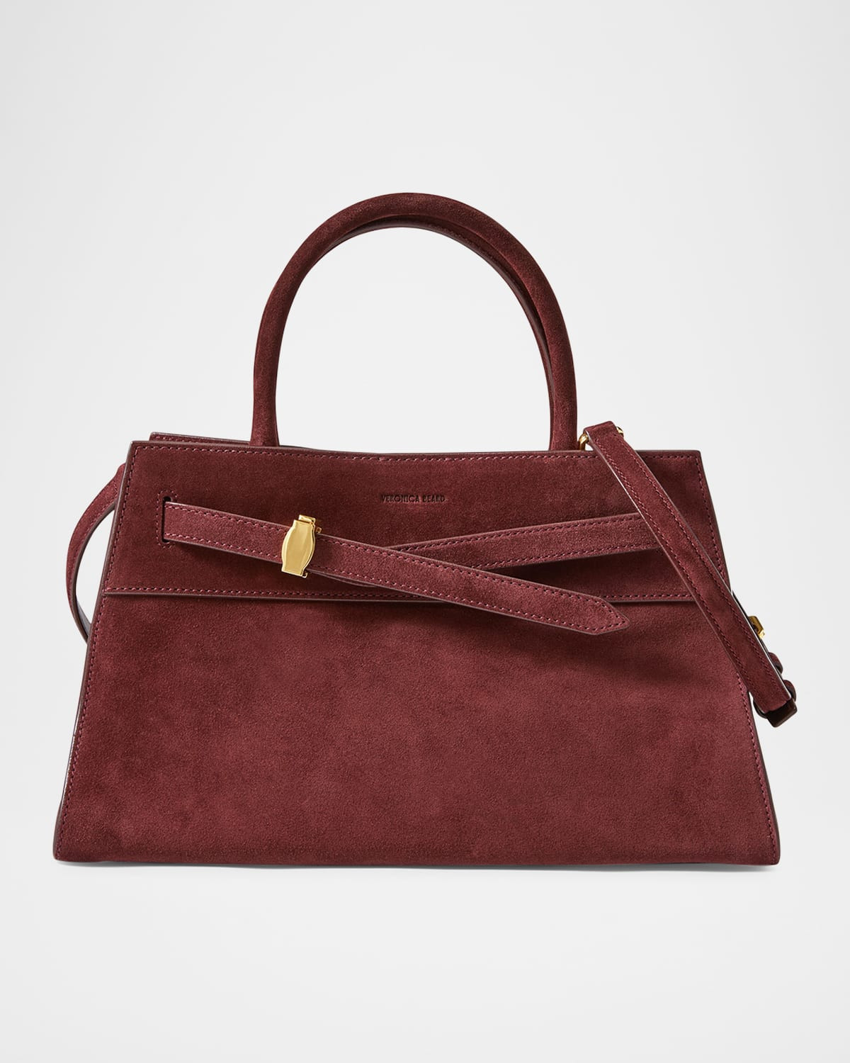 Dash Belted Suede Shoulder Bag | Neiman Marcus