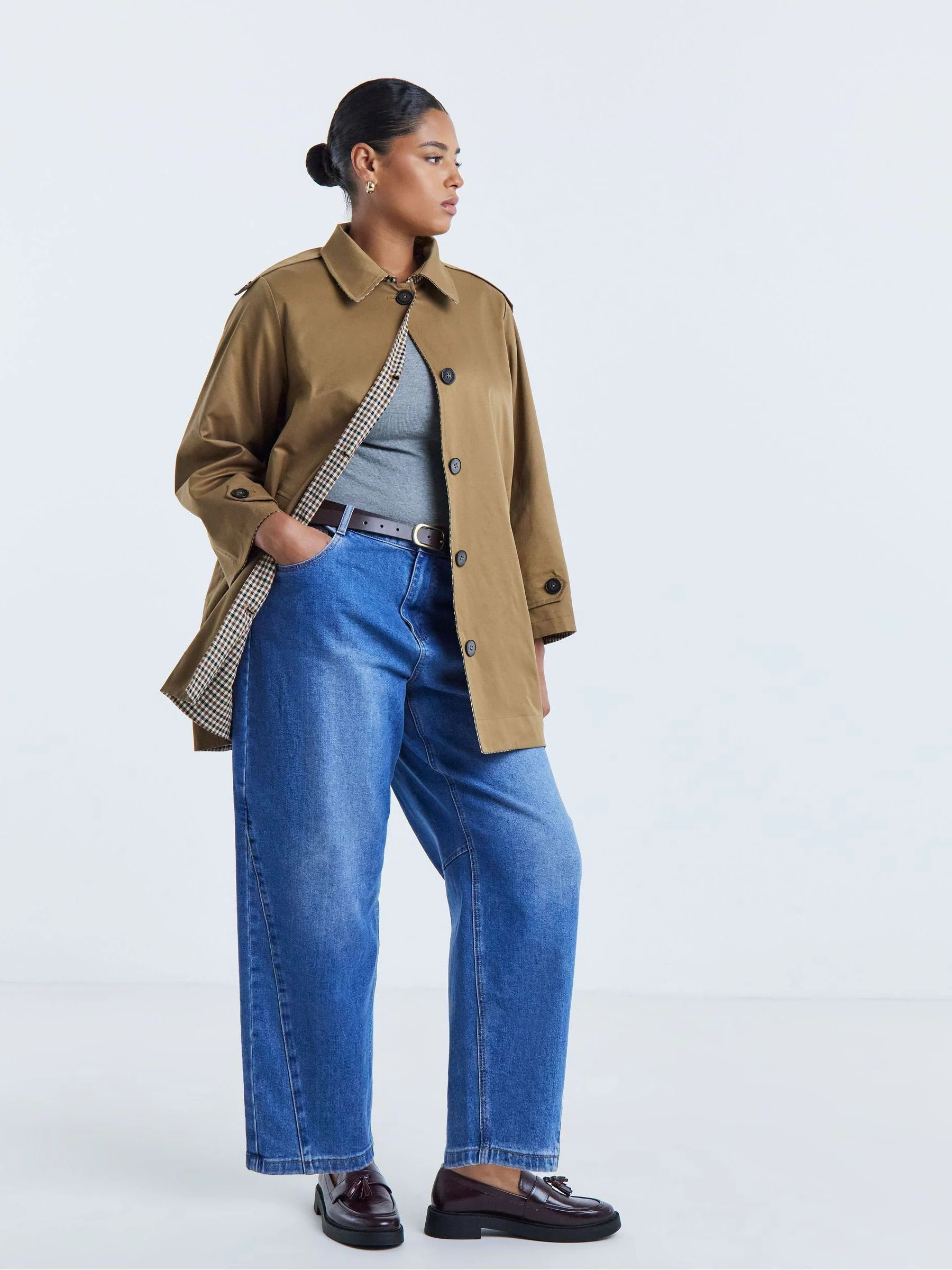 Simply Be Simply Be Natural Reversable Mod Coat | Next US