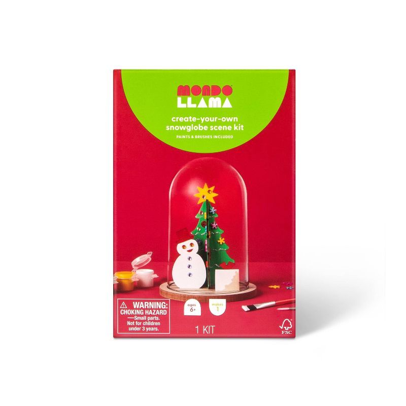 Create-Your-Own Snow Globe Scene Art Kit - Mondo Llama™ | Target