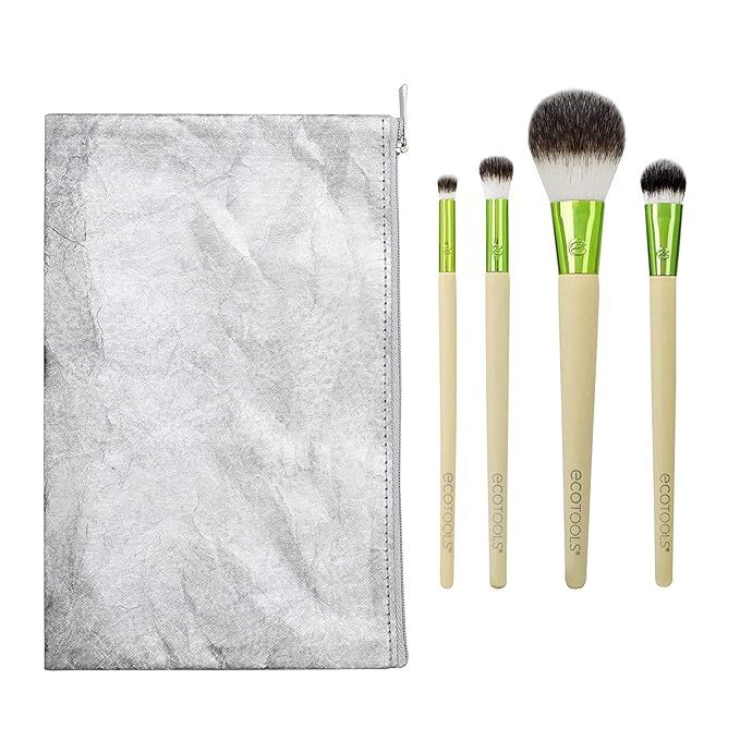 EcoTools 3146 Vibes Kit Makeup Brush Gift Set with Travel Brush Bag For Power/Foundation and Conc... | Amazon (US)