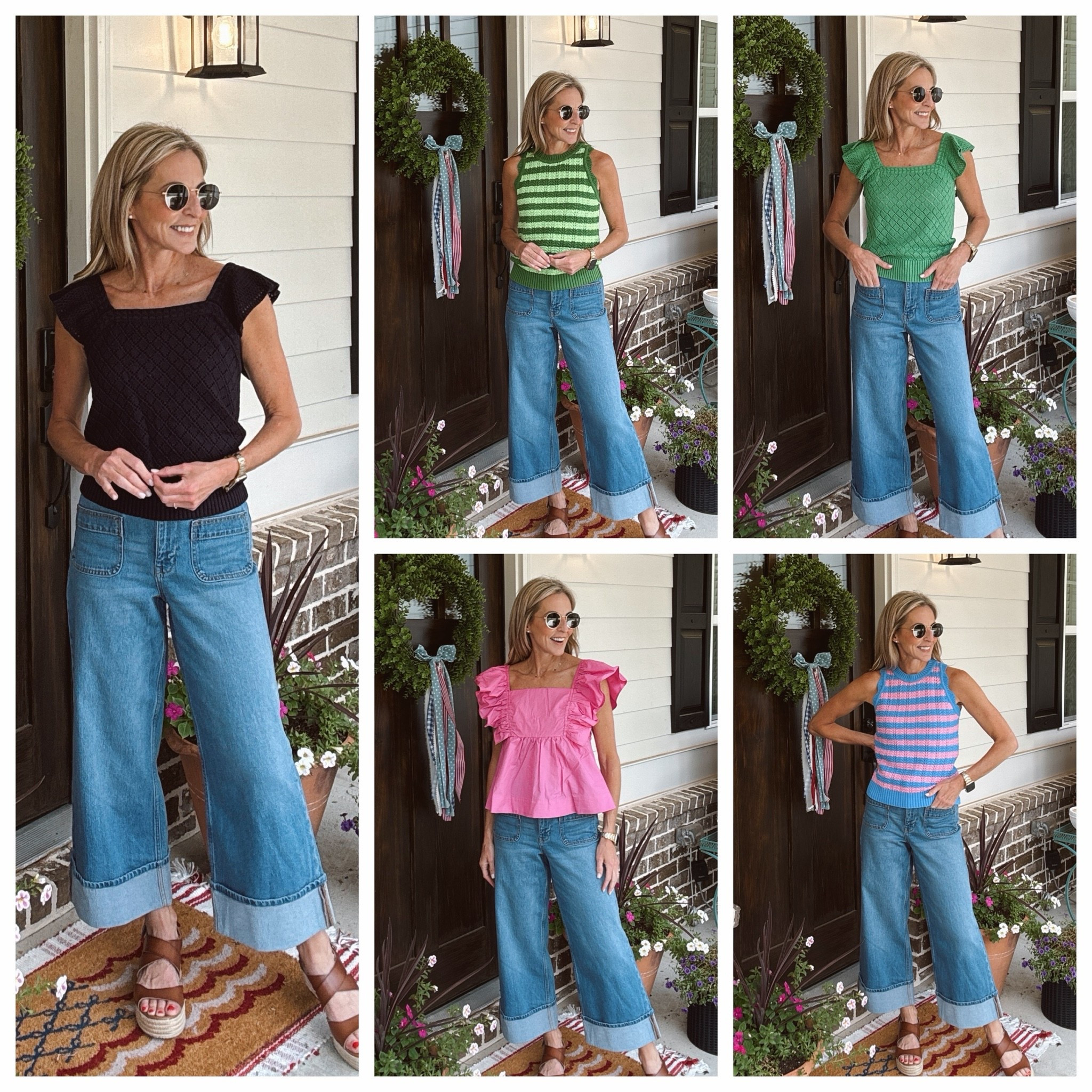 These jeans are GOOD. If you’ve been here a minute, you know Walmart denim always gets me, and these new wide-leg jeans are no exception. Under $30 and paired with new arrival tops that are also under $30.

Wearing my true size in the jeans.

Follow + Comment WALMART and I’ll send you all the links.

Walmart fashion finds • Walmart new arrivals • affordable fashion • summer outfits • wide leg jeans • Walmart denim • casual outfit ideas • women over 40 style • everyday outfits • budget friendly fashion • summer style inspiration • Walmart style finds