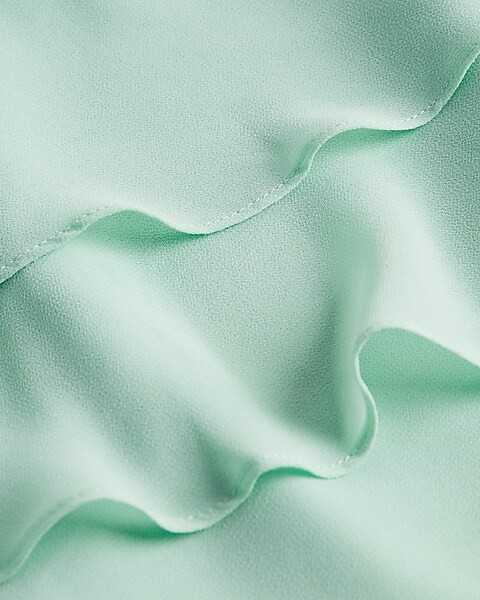 Long Sleeve Tie Waist Tiered Ruffle Dress | Express