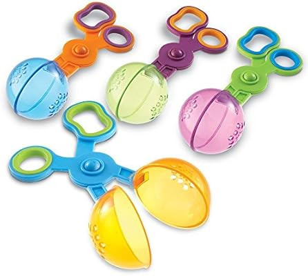 Learning Resources Handy Scoopers, Fine Motor Toy, Scissor Skills, Assorted Colors, Set of 4, Age... | Amazon (US)