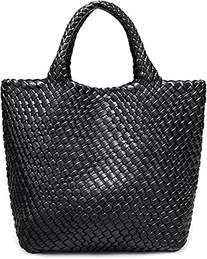 JINMANXUE Fashion Woven Bag Shopper Bag Travel Handbags and Purses Women Tote Bag Large Capacity ... | Amazon (US)