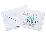 American Greetings Thank You Cards with Envelopes, Blue and Grey (50-Count) | Amazon (US)