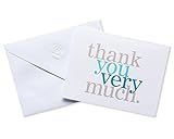 American Greetings Thank You Cards with Envelopes, Blue and Grey (50-Count) | Amazon (US)