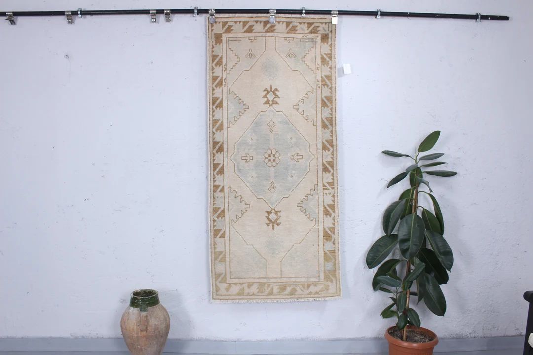 Vintage Turkish Rug, Muted Turkish Rug, Vintage Rugs, Handmade Rugs, Entrway Rug, Bedroom Rug, Ki... | Etsy (US)