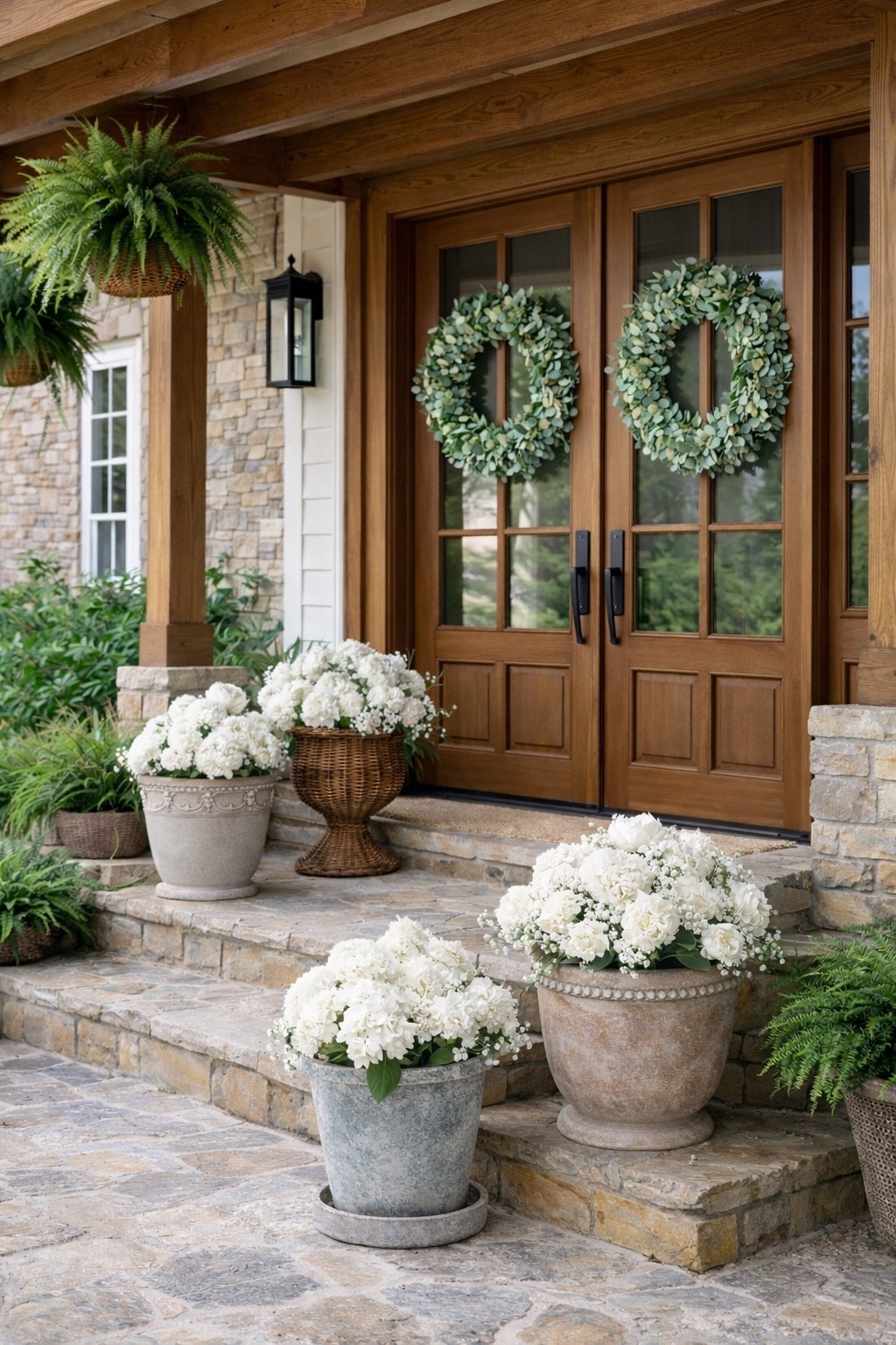 Walmart Neutral Planters & Eucalyptus Wreaths for a Timeless Front Porch

Follow @farmtotablecreations on Instagram for daily home inspiration 🤍

This front porch is styled entirely with Walmart finds, featuring a beautiful mix of neutral planters paired with classic eucalyptus wreaths. The combination of stone textures, warm wood accents, and soft white hydrangeas and peonies creates a welcoming, high-end look without the high price tag. These planters blend seamlessly together and can easily be restyled with seasonal greenery, making them a versatile choice for year-round porch decor.

#outdoorplanters #walmartfinds #walmarthome #frontporchdecor #entrywaydecor #neutraldecor #modernorganic #porchstyling #wreaths #outdoorliving

#LTKFindsUnder50 #LTKHome #LTKSeasonal