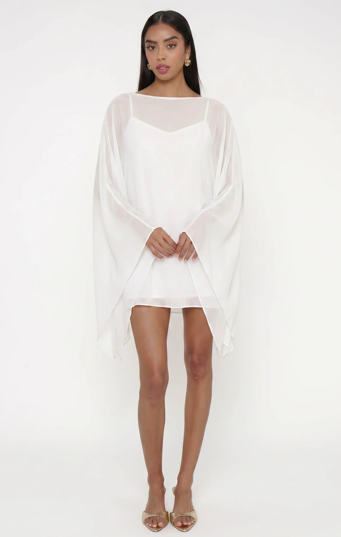 Olsen Mini Dress ~ Pale Yellow Chiffon | Show Me Your Mumu