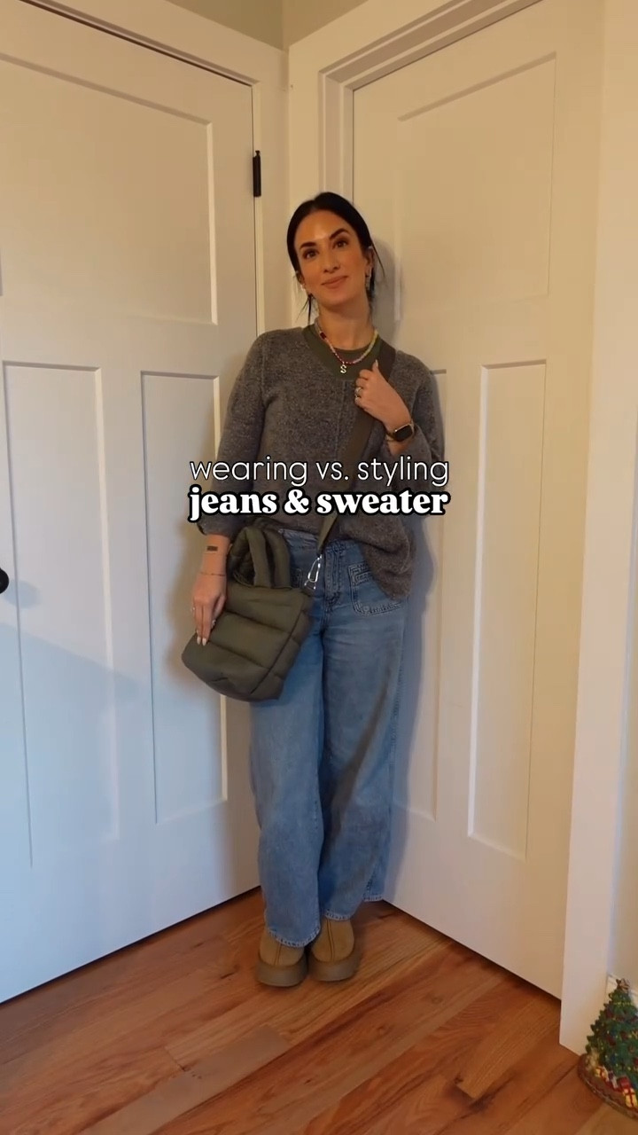 the comfiest of outfits don’t need to be leggings and a sweatshirt.. even though I do love that combo. My go-to during the colder months is a cozy sweater (this one I’ve had for a few years) and a good pair of jeans (these are literally as comfortable as sweatpants). You can very quickly and easily elevate that look so easily just by adding layers and accessories ✨

What’s your go to during the “ber” months?

Comment CASUAL for links to the pieces of this outfit 🫶🏼

#elevatedcasual #easyootd #momstyle #momootd