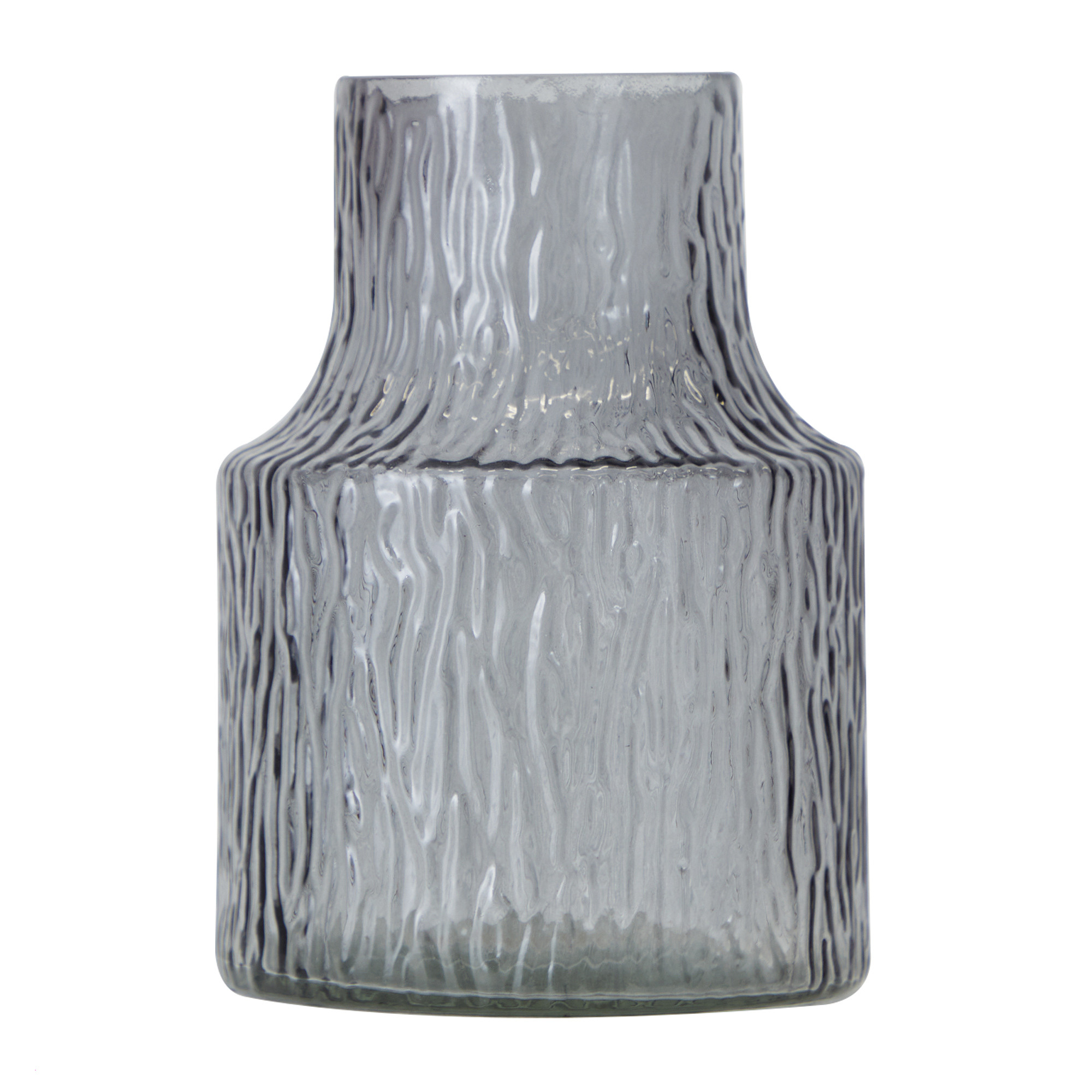 Mainstays 8.5" Clear Wavy Textured Glass Vase | Walmart (US)