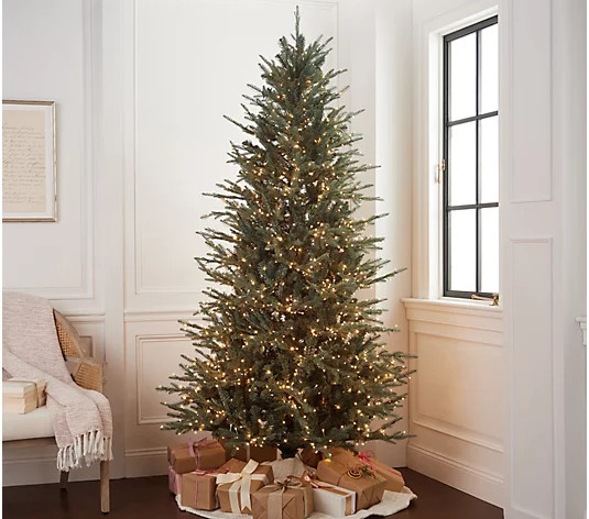 Bethlehem Lights Micro LED 8.5' Blue Spruce Tree w/ Storage Bag - QVC.com | QVC