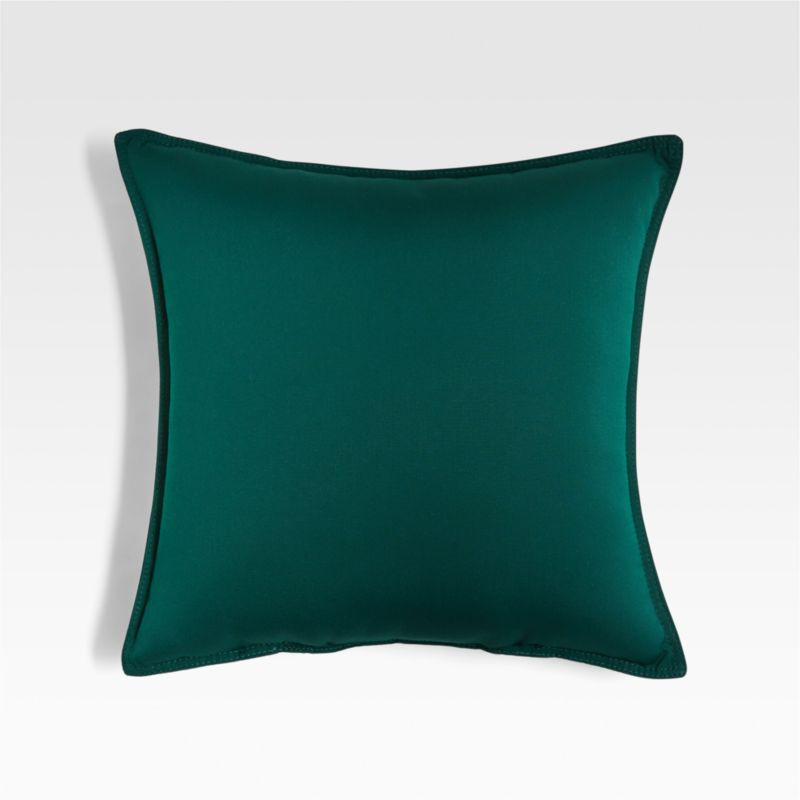 Sunbrella 20"x20" Forest Green Outdoor Pillow + Reviews | Crate & Barrel | Crate & Barrel