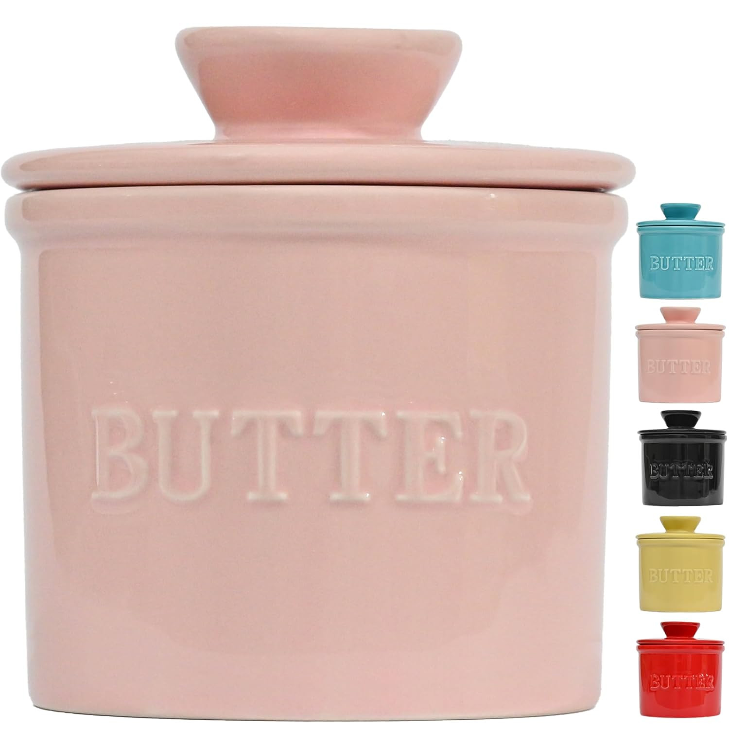 PriorityChef French Butter Crock with Lid, Keep Butter Spreadable & Fresh, Butter Keeper to Leave... | Amazon (US)
