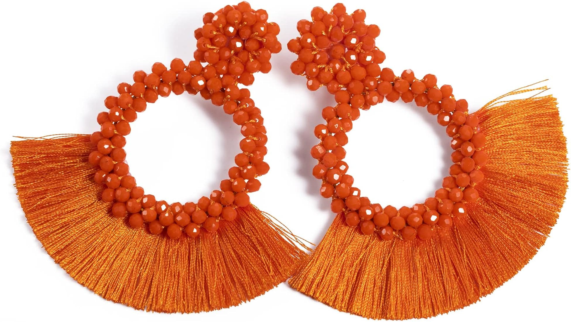 HAISWET Women's Statement Drop Dangle Earrings Boho Big Tassel Jewelry | Amazon (US)