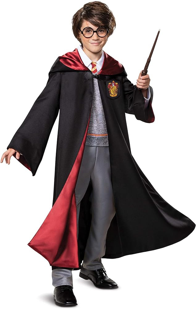 Harry Potter Premium Costume, Official Wizarding World Kids Prestige Hooded Robe and Jumpsuit, Ch... | Amazon (US)