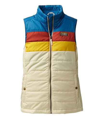 Women's Mountain Classic Puffer Vest, Colorblock | L.L. Bean