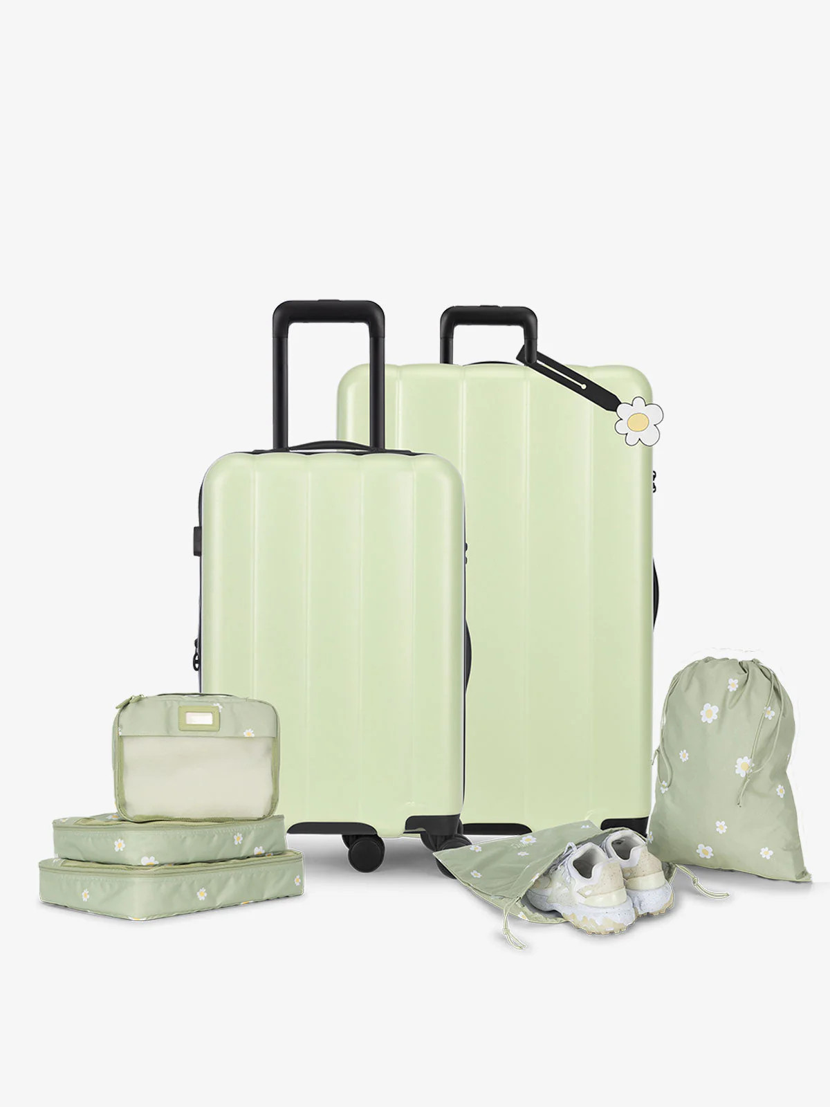 CALPAK Evry Luggage Starter Bundle in Green | Travel Suitcase Set | CALPAK