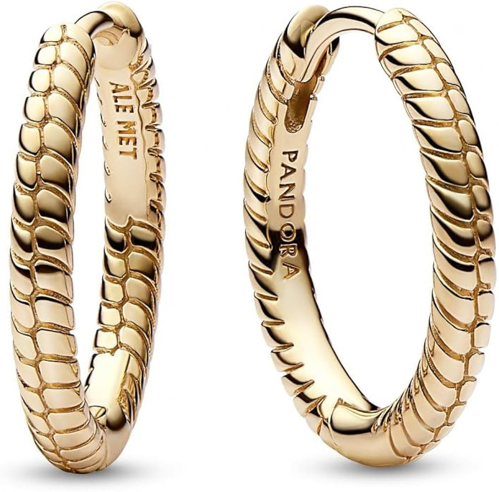 Pandora Moments Snake chain pattern earrings | Amazon (UK)