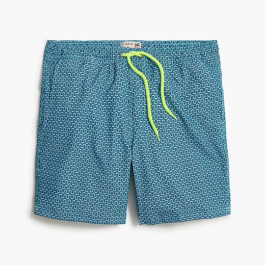 6" printed swim trunk | J.Crew Factory
