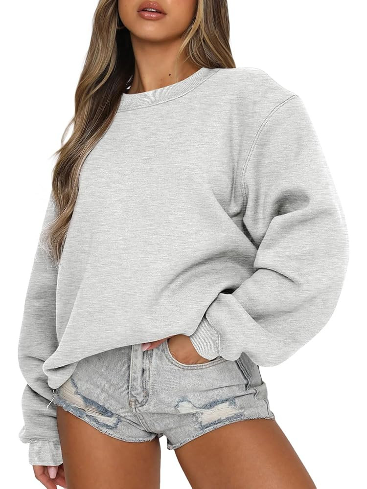 EFAN Womens Sweatshirts Oversized Crewneck Y2K Hoodies Fall Fashion 2025 Teen Girls Clothes Cute ... | Amazon (US)