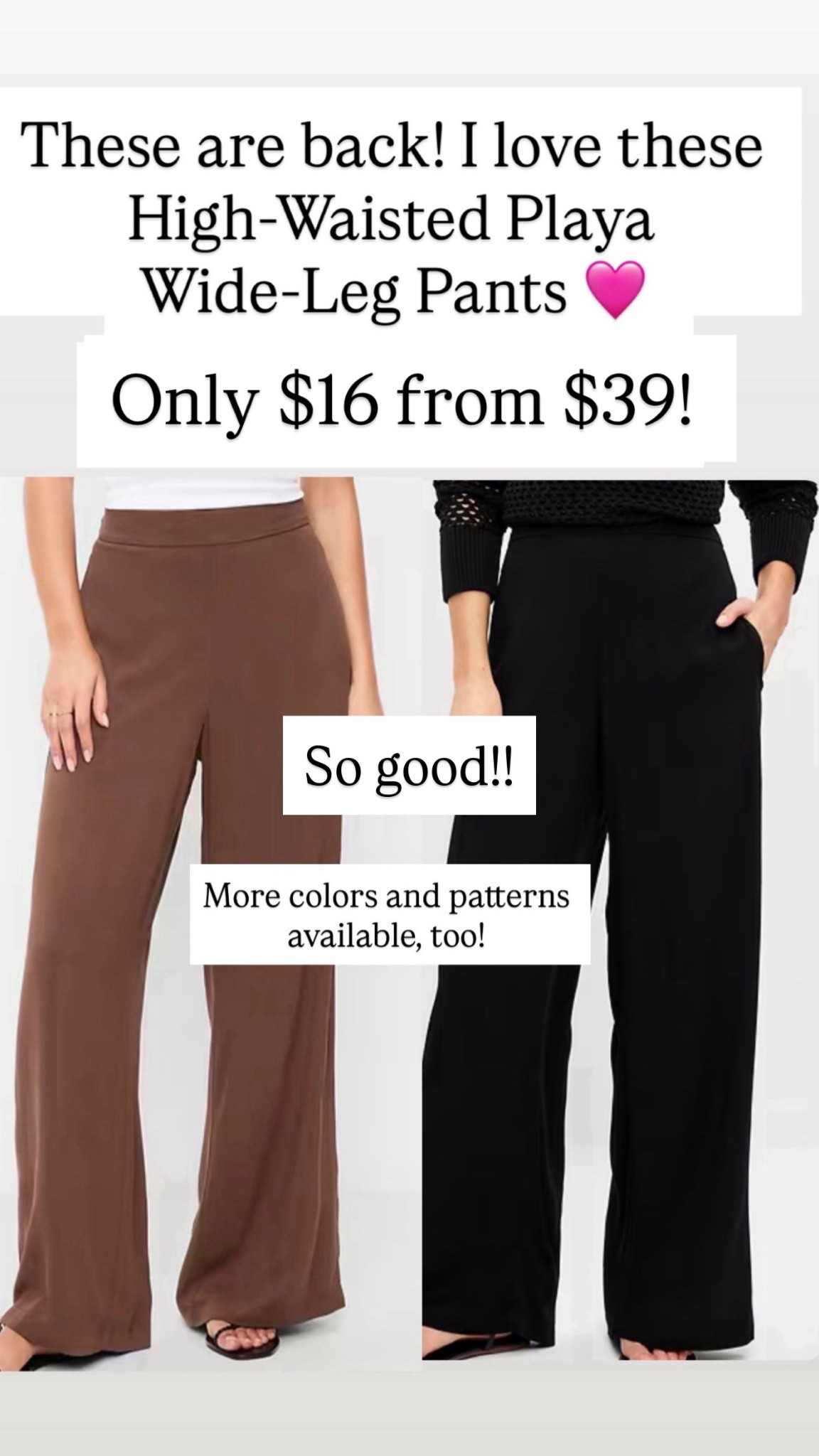 These high waisted Playa pants are $16 from $39

#LTKSaleAlert