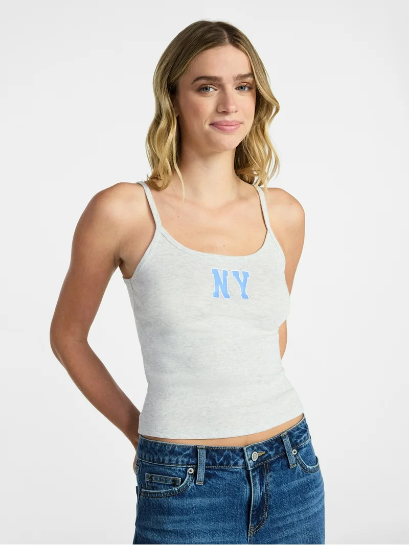 No Boundaries Scoop Cami, Women's XXS-XXL | Walmart (US)