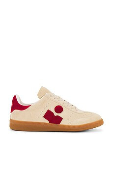 Isabel Marant Bryce Sneaker in Toffee & Red from Revolve.com | Revolve Clothing (Global)