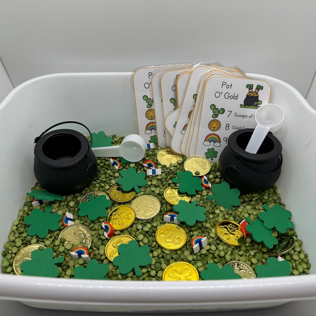 St. Patrick’s Day Sensory Bin  | Sensory Bin | Preschool Winter Game | Homeschool Learning | Co... | Etsy (US)