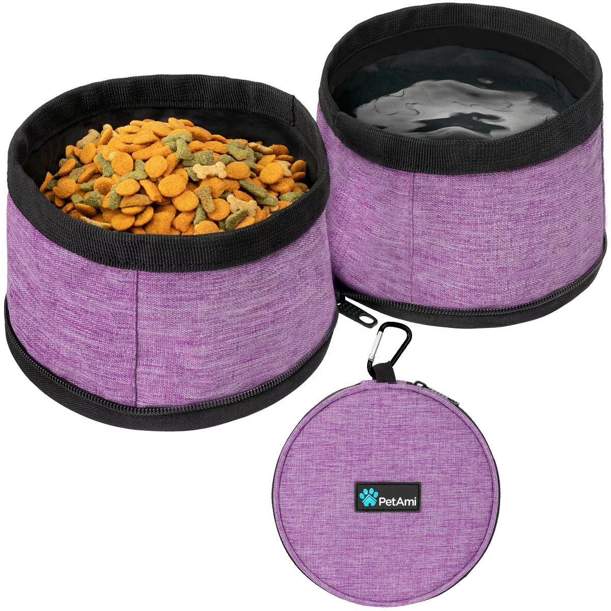 PetAmi Collapsible Dog Food and Water Bowls, 2 Travel Bowls, Portable Pet Dish No Spill, Foldable... | Target