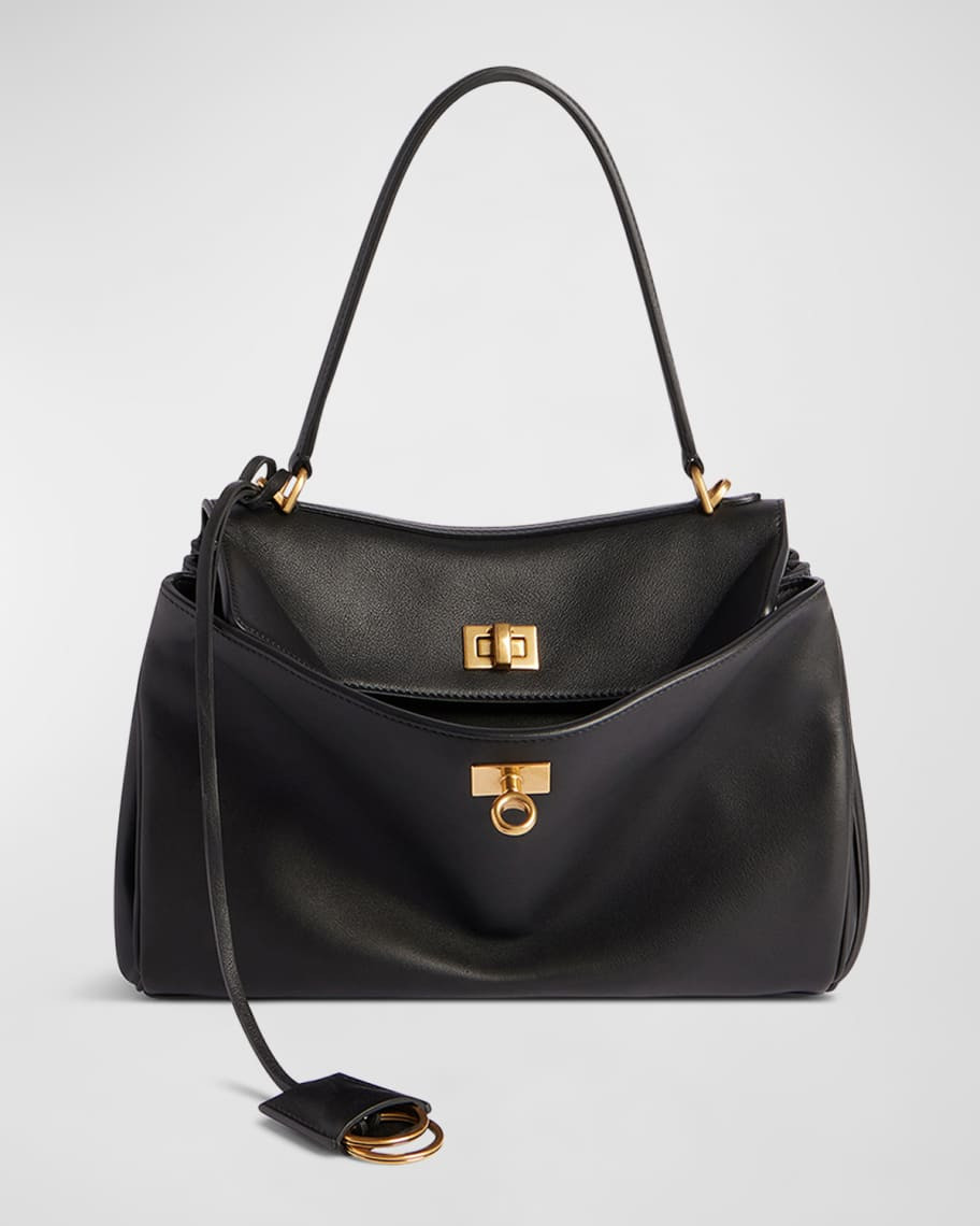 Balenciaga Rodeo Small Grained Leather Bag | Neiman Marcus