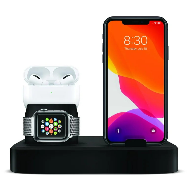 Primo Tech Station 3-in-1 Premium Charging Station – Fits Smartphones, AirPods, Apple Watch, Ch... | Walmart (US)