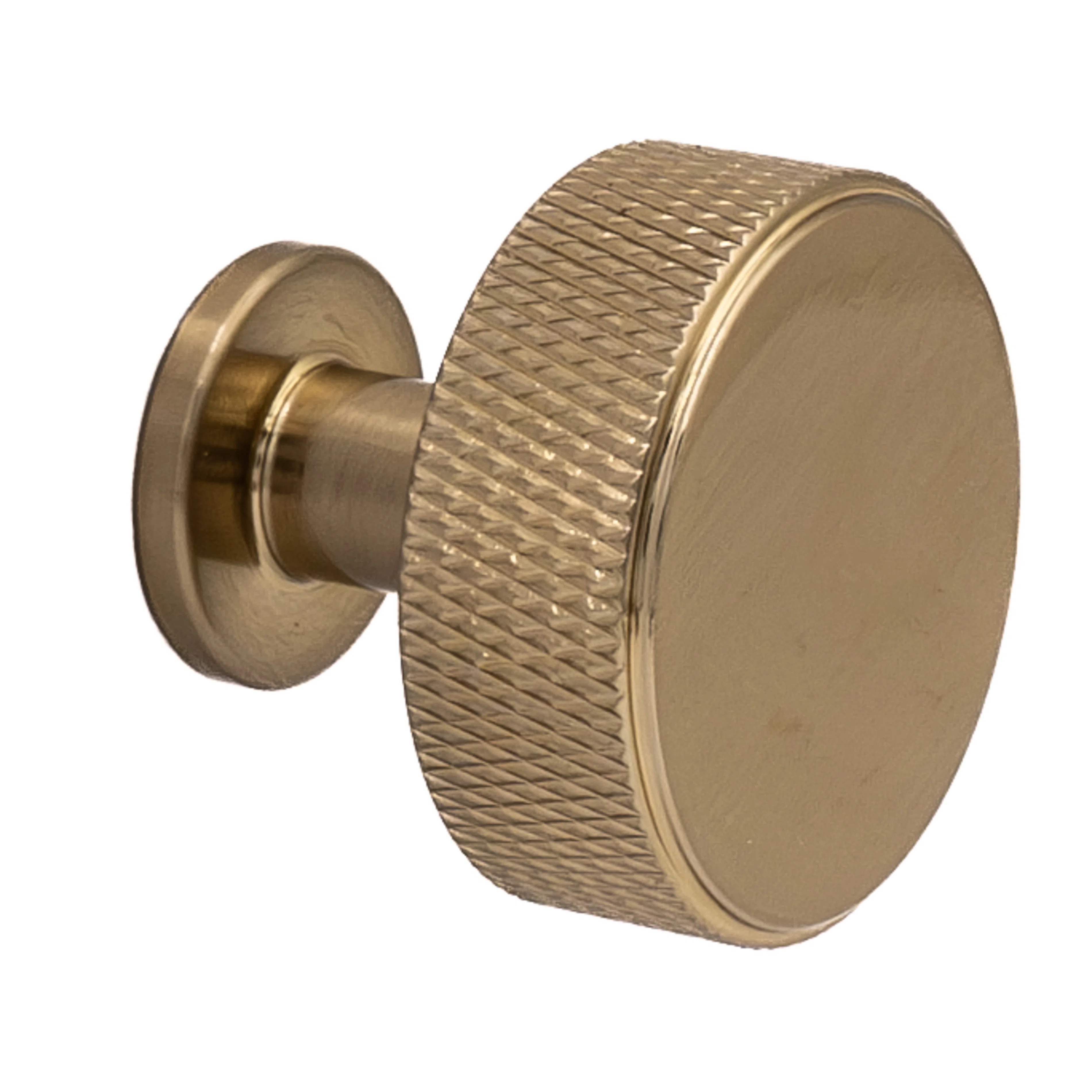 Kent Knurled 1-3/8" Satin Brass Round Knob | Wayfair North America