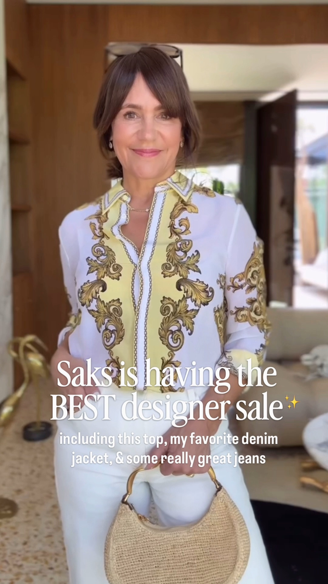My TOP picks from the @Saks Fifth Avenue Designer Sale ✨🤍 These are so good!!! Everything from the best jeans to my favorite denim jackets and the prettiest Alice + Olivia finds! 

#saks #sakspartner

#LTKSaleAlert #LTKootd #LTKOver40