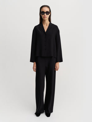 Philine Silk Pants, black | Almada Label
