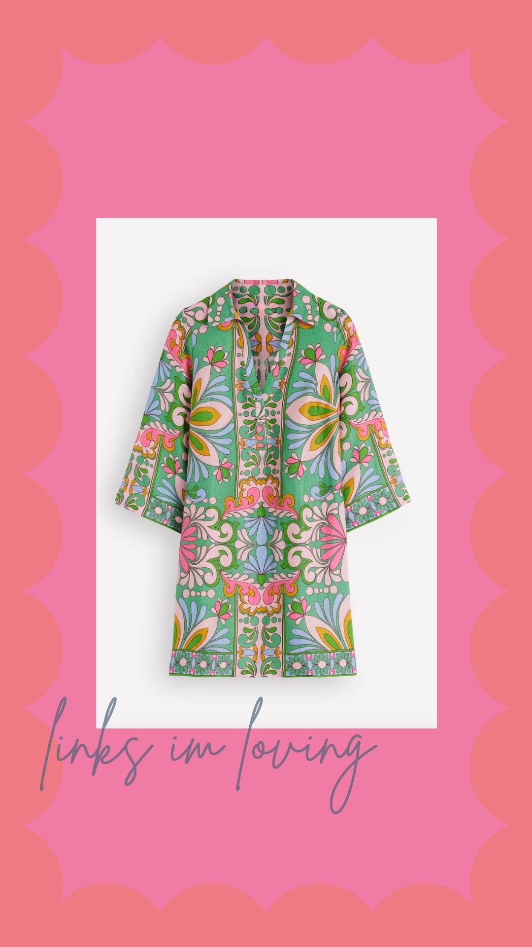 The prettiest linen dress!