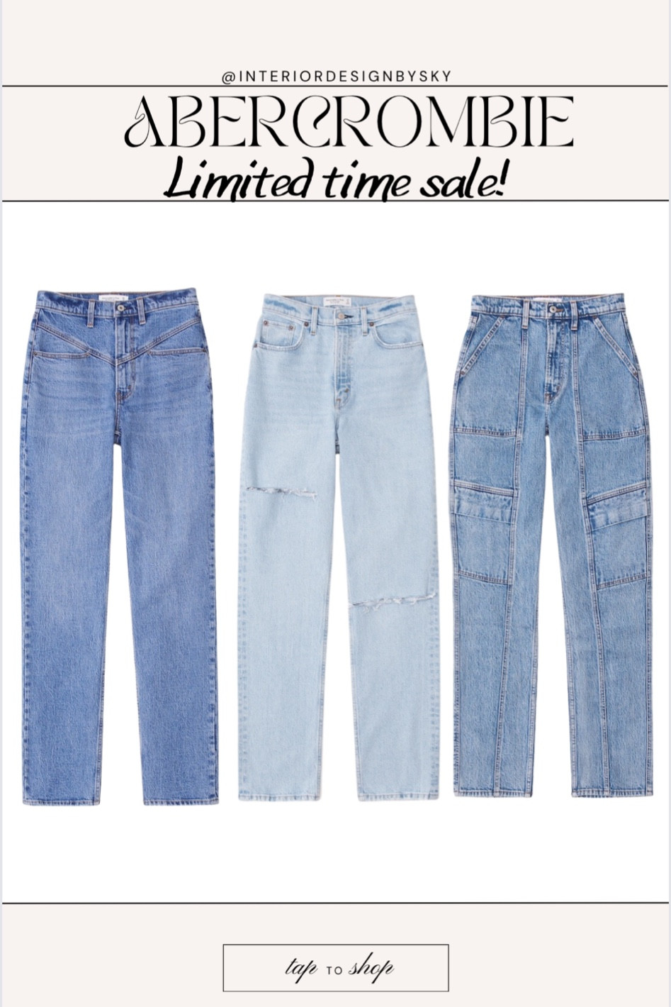 Jeans up to 25% off from Abercrombie & fitch’s limited time sale! 

#LTKsalealert #LTKFind #LTKunder100
