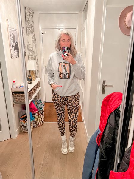 Outfits of the week 

Travel day outfit. An oversized grey hooded sweater paired with the softest leopard leggings (tts), crew socks and high tops sneakers. 



#LTKtravel #LTKeurope #LTKstyletip