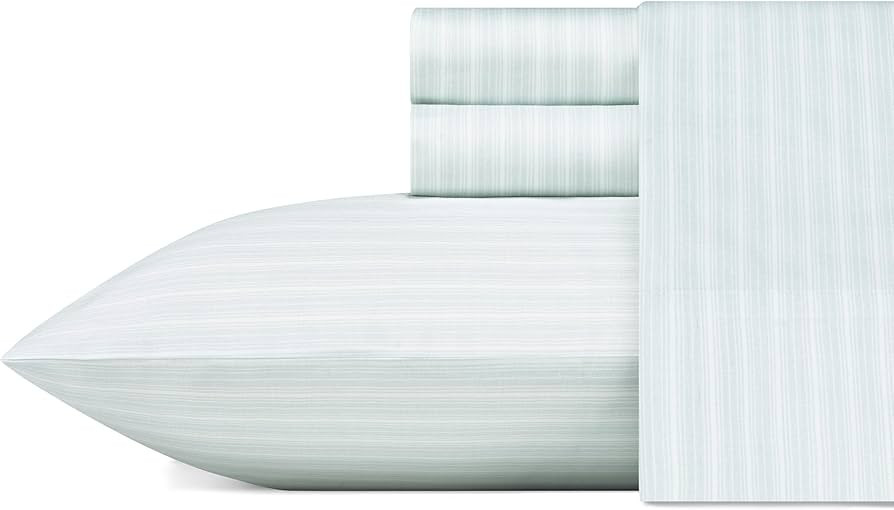 Laura Ashley - King Sheets, Soft Sateen Cotton Bedding Set - Sleek, Smooth, & Breathable Home Dec... | Amazon (US)