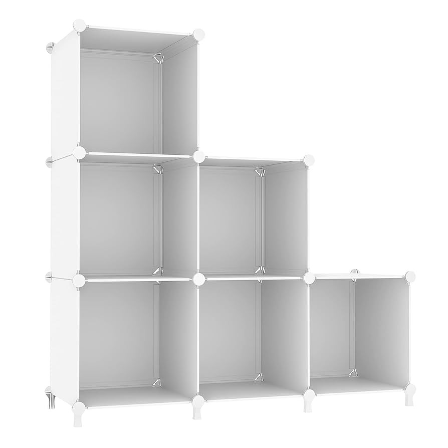 AWTATOS Cube Storage Organizer, Storage Cubes Shelves Bookshelf, 6 Cube Closet Organizers and Sto... | Amazon (US)