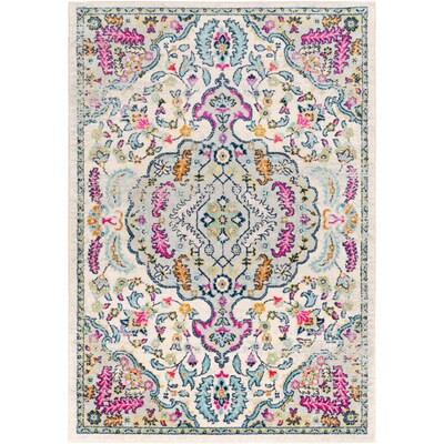 Surya  Sunderland 7 x 9 Pink Indoor Medallion Global Area Rug | Lowe's