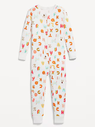 Unisex Snug-Fit 2-Way-Zip Printed Pajama One-Piece for Toddler & Baby | Old Navy | Old Navy (US)
