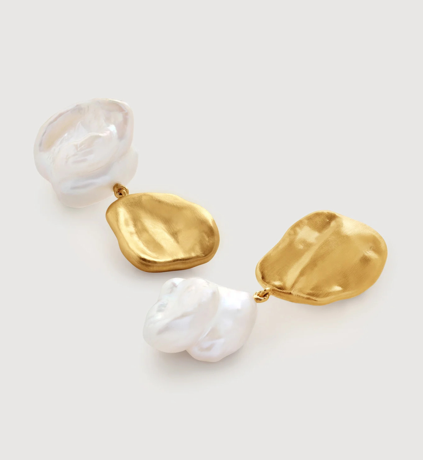 Amy Powney Keshi Pearl Large Drop Earrings | Monica Vinader (Global)