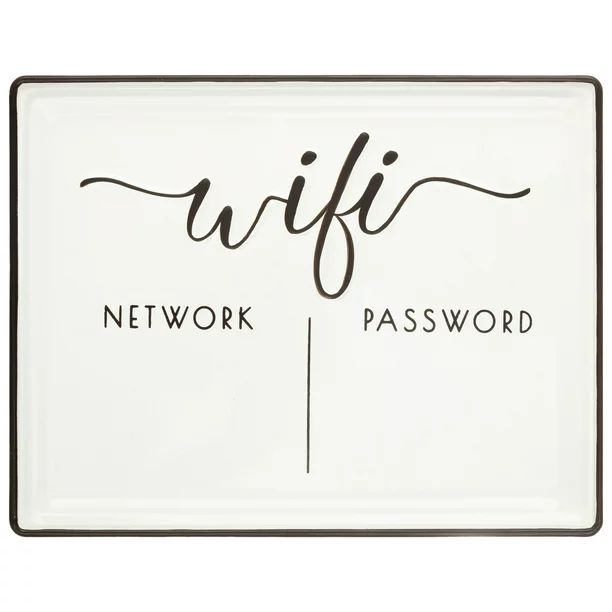 Better Homes & Gardens White Farmhouse Tabletop Dry Erase WiFi Password Sign, 7"x9" - Walmart.com | Walmart (US)